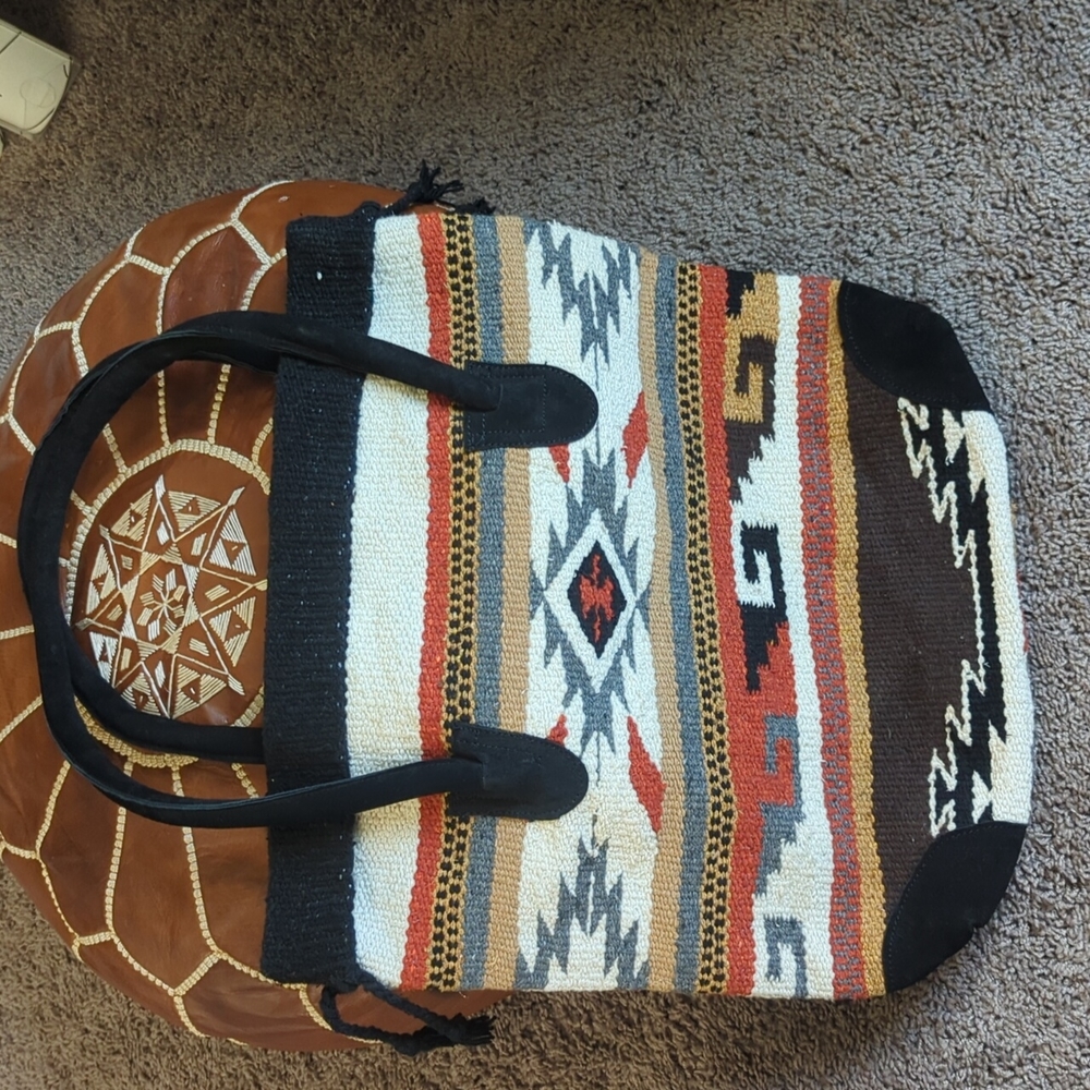 Aztec bohemian tote